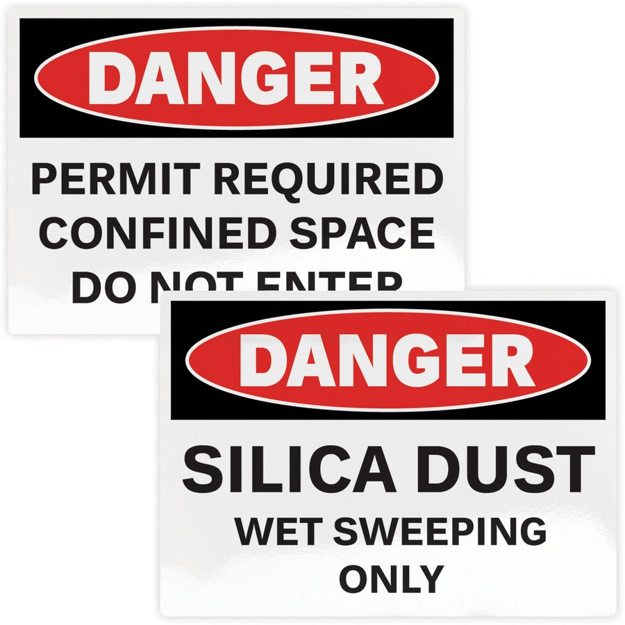 Avery® Danger Header Printable Outdoor Vinyl Signs - Waterproof - DANGER - 7" Width x 10" Length - Permanent Adhesive - 