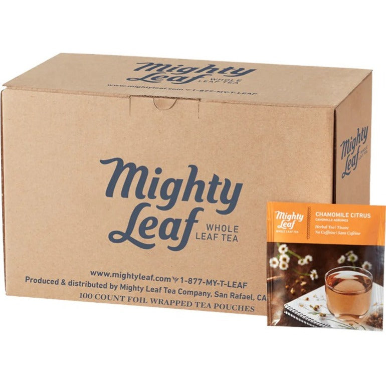 Mighty Leaf Coffee/Tea Refreshing Teas Pouch - 1.3 oz - Caffeine-free - Kosher - 1 Each