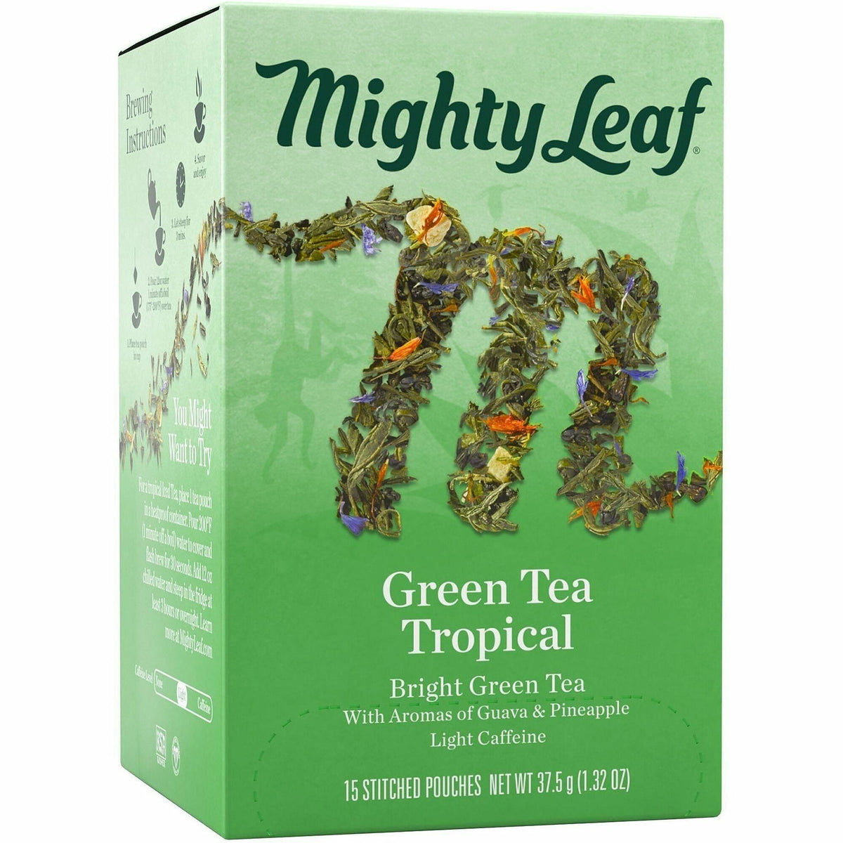 Mighty Leaf Coffee/Tea Refreshing Teas Pouch - 1.3 oz - Kosher - 1 Each