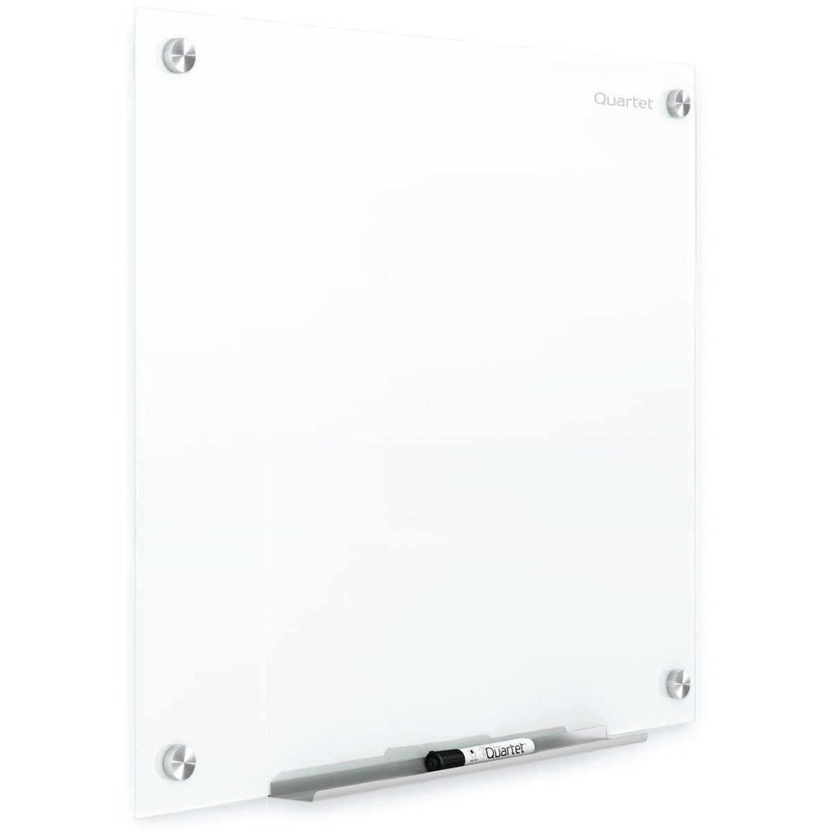 Quartet Infinity Magnetic Glass Dry-Erase Board, White, 48" x 48" - 48" (4 ft) Width x 48" (4 ft) Height - White Tempere