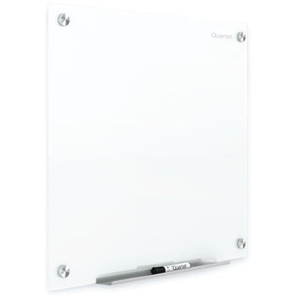 Quartet Infinity Magnetic Glass Dry-Erase Board, White, 48" x 48" - 48" (4 ft) Width x 48" (4 ft) Height - White Tempere