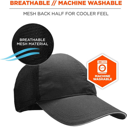 Ergodyne Standard Baseball Cap with Insert - 1 Each