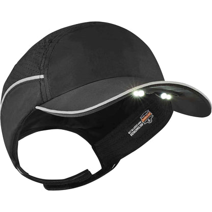 Ergodyne 8965 Long Brim Cap with LED Light - Recommended for: Mechanic, Baggage Handling, Factory, Home, Industrial - 1 