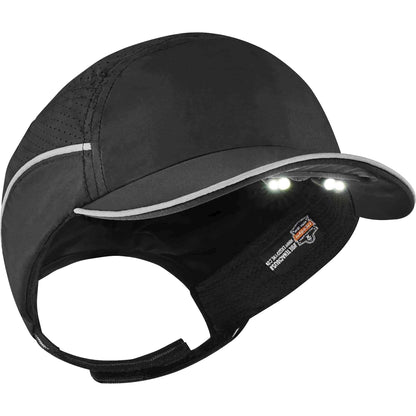 Ergodyne 8965 Bump Cap Hat with LED Light - Recommended for: Mechanic, Baggage Handling, Factory, Home, Industrial - 1 E