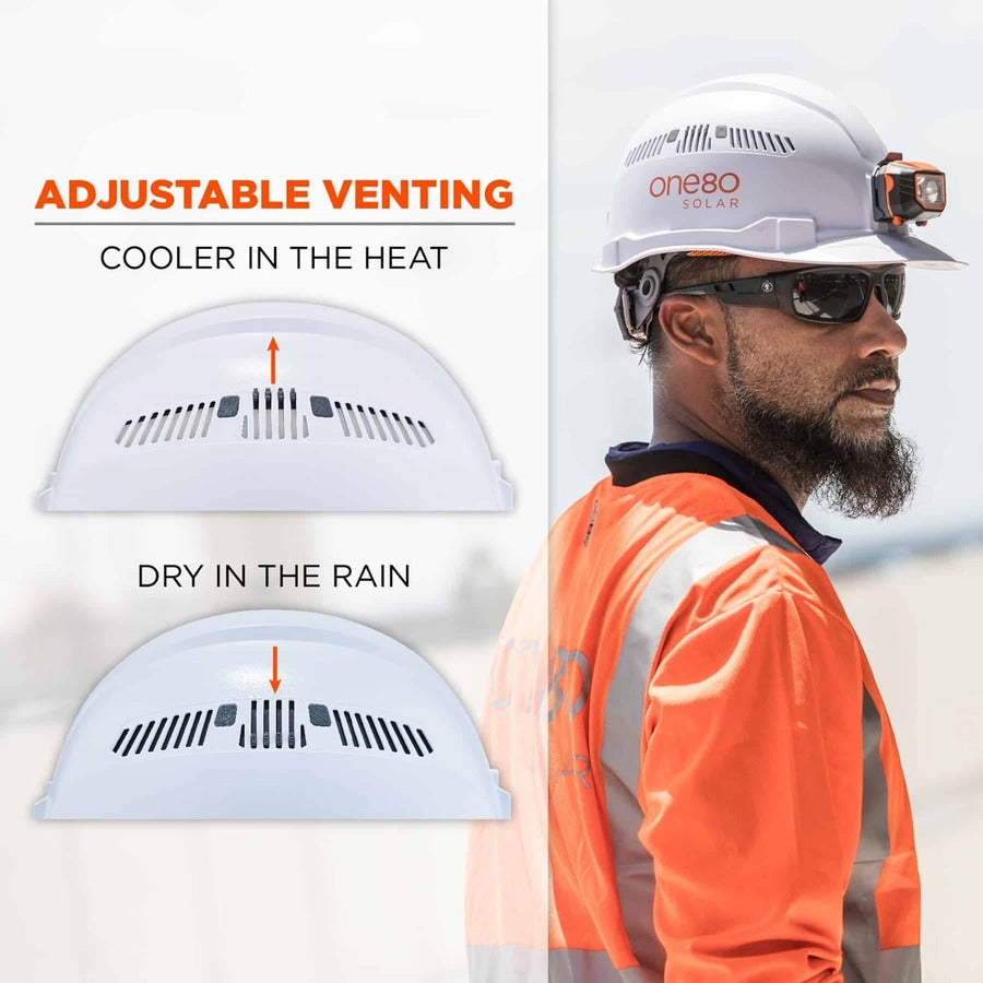 Ergodyne 8972LED Cap-Style Hard Hat - Recommended for: Construction, Utility, Oil & Gas, Construction, Forestry, Mining,