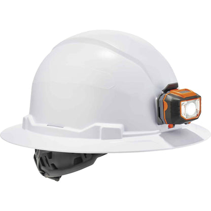 Ergodyne 8971LED Full Brim Hard Hat - Recommended for: Construction, Utility, Oil & Gas, Construction, Forestry, Mining,