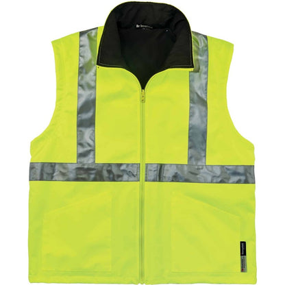 Ergodyne 4-in-1 High Visibility Jacket - X-Large - Zipper Closure - Polyurethane, Polyurethane - Lime - 1 Each