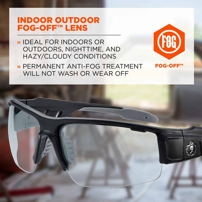 Ergodyne Dagr AF Clear Safety Glasses - 1 Each
