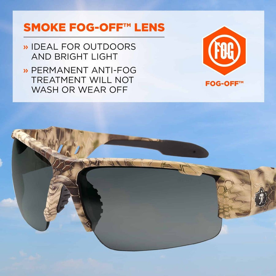 Ergodyne Dagr AF Smoke Safety Glasses - 1 Each