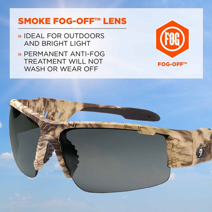 Ergodyne Dagr AF Smoke Safety Glasses - 1 Each