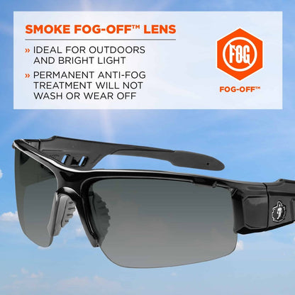Ergodyne Dagr AF Smoke Safety Glasses - 1 Each