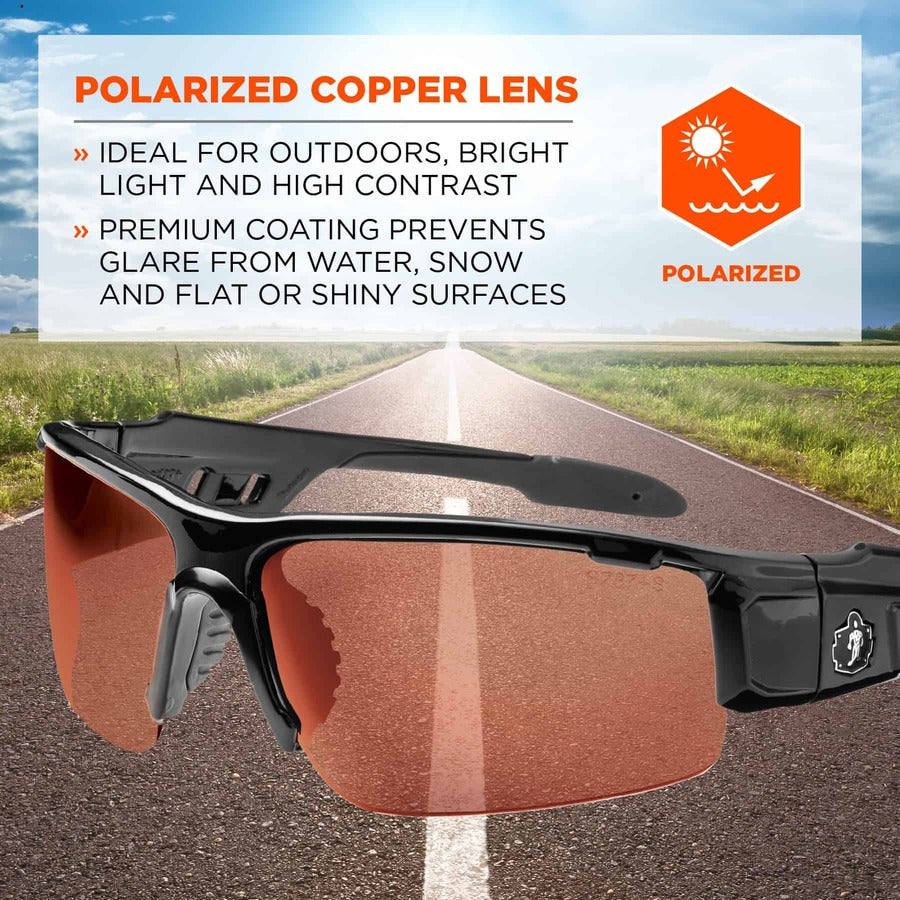 Ergodyne Dagr PZ Copper Safety Glasses - 1 Each