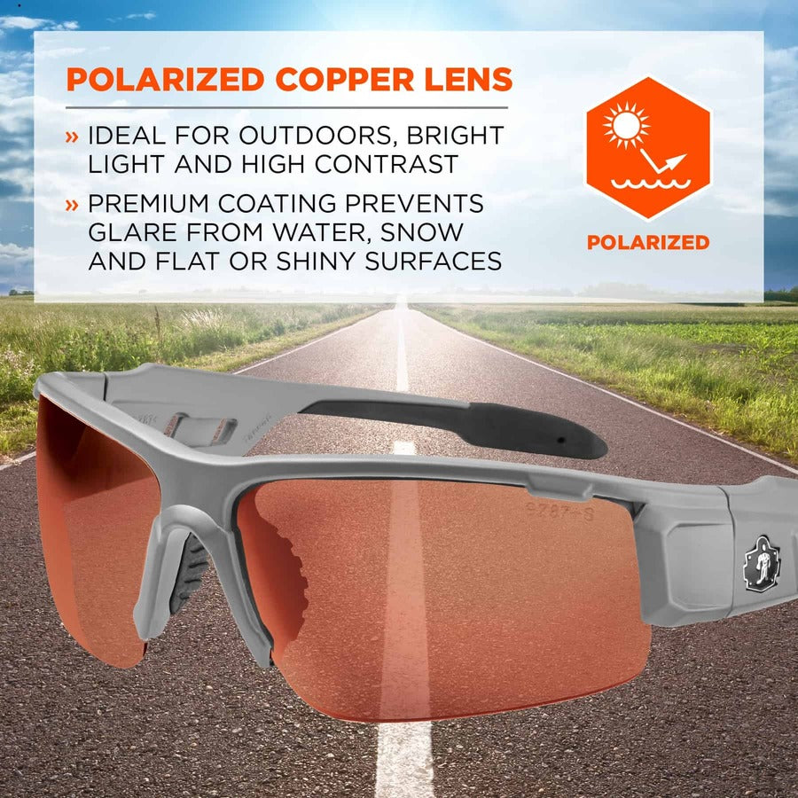 Ergodyne Dagr PZ Copper Safety Glasses - 1 Each