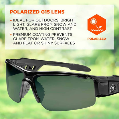 Ergodyne Dagr PZ G15 Lens Safety Glasses - 1 Each