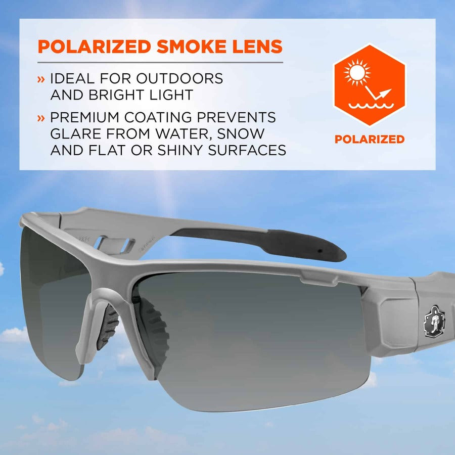 Ergodyne Dagr PZ Smoke Safety Glasses - 1 Each