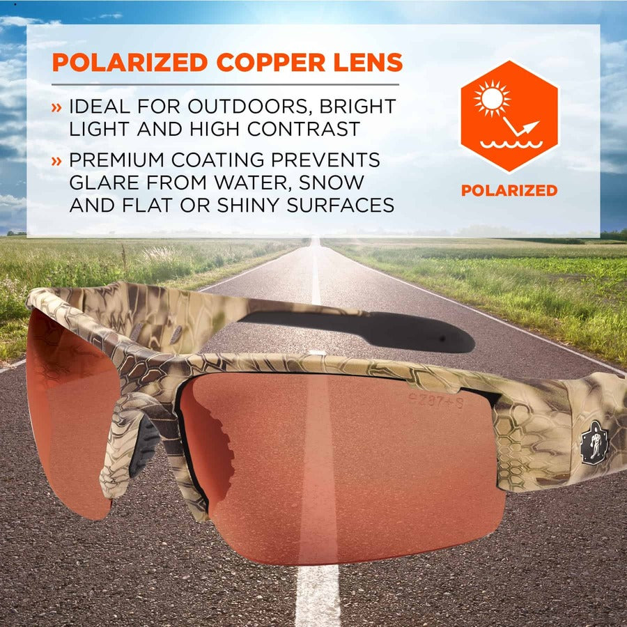 Ergodyne Dagr PZ Copper Safety Glasses - 1 Each