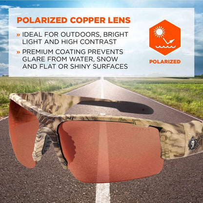 Ergodyne Dagr PZ Copper Safety Glasses - 1 Each