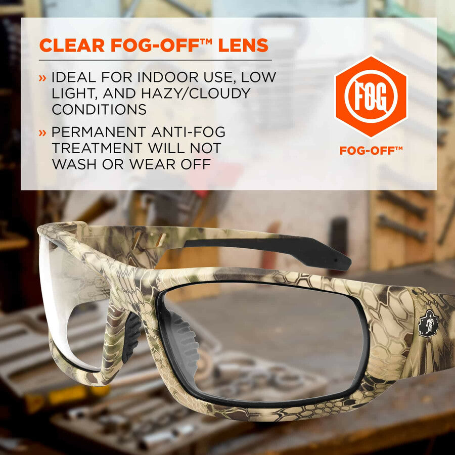Ergodyne Odin AF Clear Safety Glasses - 1 Each