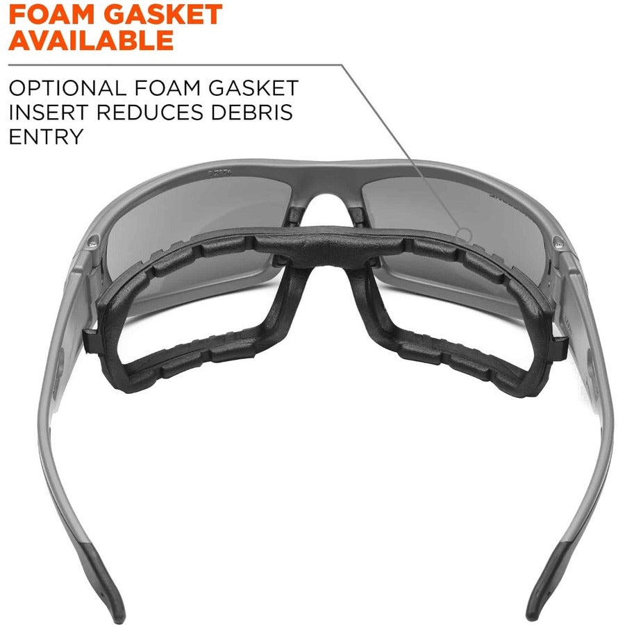 Ergodyne Silver Mirror Safety Glasses - 1 Each