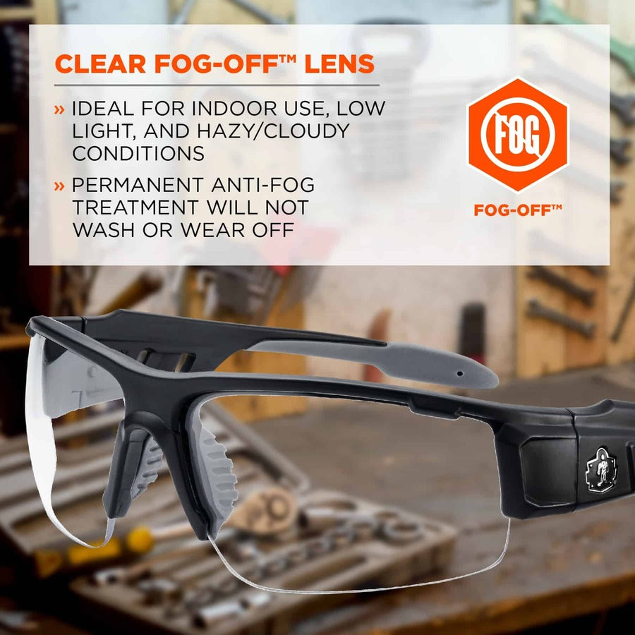 Ergodyne Dagr AF Clear Safety Glasses - 1 Each