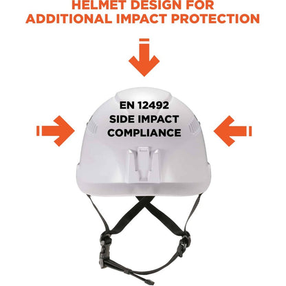 Ergodyne 8975 Class C Safety Helmet - Recommended for: Construction, Utility, Oil & Gas, Forestry, Mining, General Purpo