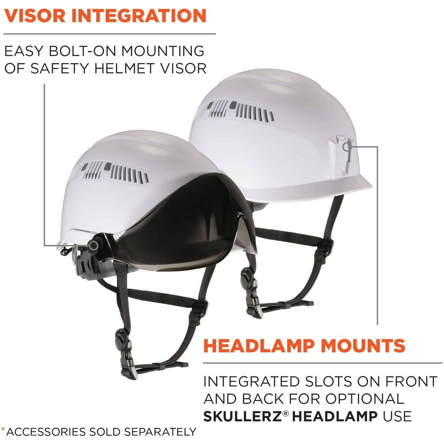 Ergodyne 8975 Class C Safety Helmet - Recommended for: Construction, Utility, Oil & Gas, Forestry, Mining, General Purpo