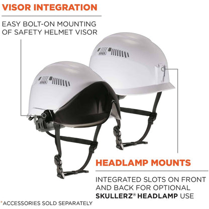 Ergodyne 8975 Class C Safety Helmet - Recommended for: Construction, Utility, Oil & Gas, Forestry, Mining, General Purpo