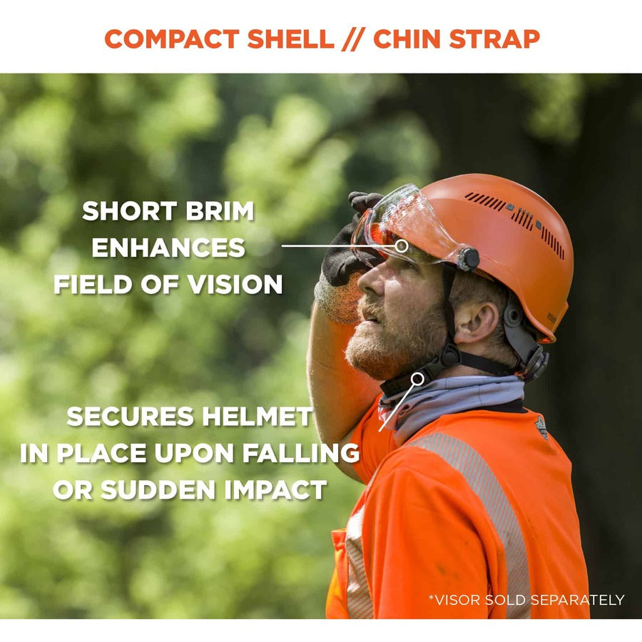Ergodyne 8975 Class C Safety Helmet - Recommended for: Construction, Utility, Oil & Gas, Forestry, Mining, General Purpo