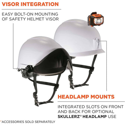Ergodyne 8974 Class E Safety Helmet - Recommended for: Construction, Utility, Oil & Gas, Forestry, Mining, General Purpo