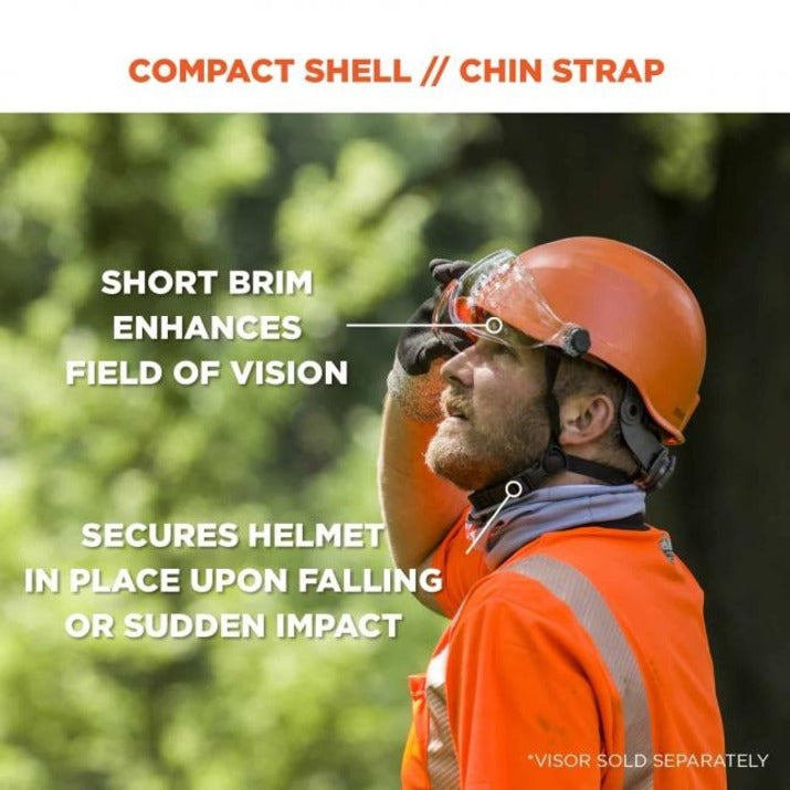 Ergodyne 8974 Class E Safety Helmet - Recommended for: Construction, Utility, Oil & Gas, Forestry, Mining, General Purpo