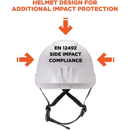 Ergodyne 8974 Class E Safety Helmet - Recommended for: Construction, Utility, Oil & Gas, Forestry, Mining, General Purpo