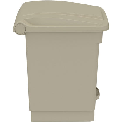 Safco Plastic Step-on Waste Receptacle - 8 gal Capacity - Easy to Clean, Foot Pedal, Lightweight - 17.3" Height x 16" Wi
