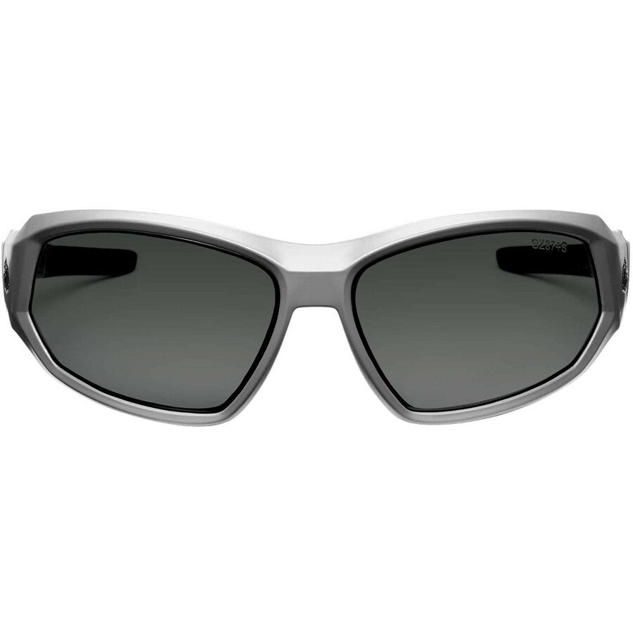 Ergodyne Loki AF Smoke Safety Glasses - Matte Gray Frame/Smoke Lens