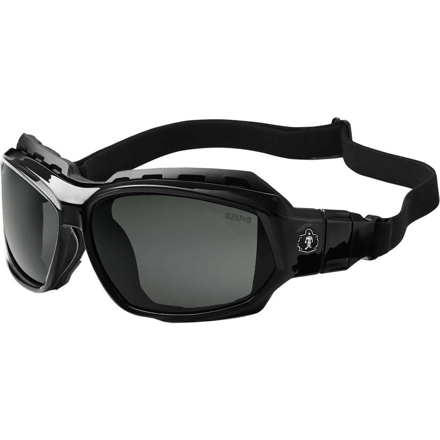 Ergodyne Loki Smoke Lens Safety Glasses - Black Frame/Smoke Lens