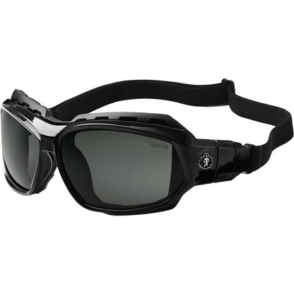 Ergodyne Loki Smoke Lens Safety Glasses - Black Frame/Smoke Lens