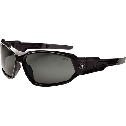 Ergodyne Loki Smoke Lens Safety Glasses - Black Frame/Smoke Lens