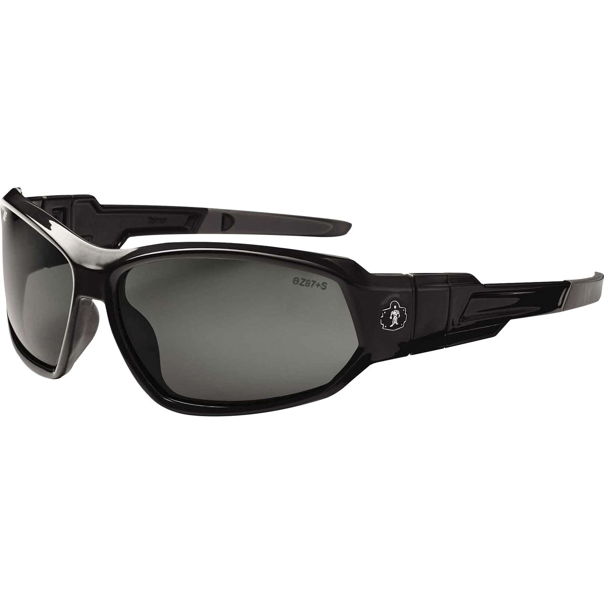 Ergodyne Loki Smoke Lens Safety Glasses - Black Frame/Smoke Lens