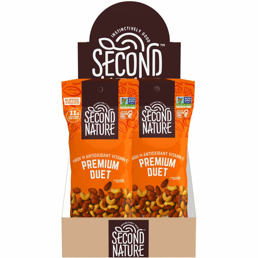 Second Nature Premium Duet Trail Mix - Low Sodium, Gluten-free, No Artificial Flavor, No Artificial Color, Preservative-