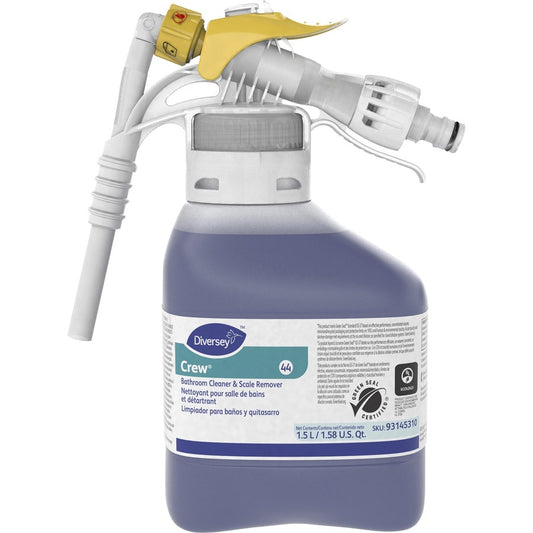 Diversey Crew Bathroom Cleaner/Scale Remover - Ready-To-Use - 50.7 fl oz (1.6 quart) - Surfactant Scent - Non-corrosive 