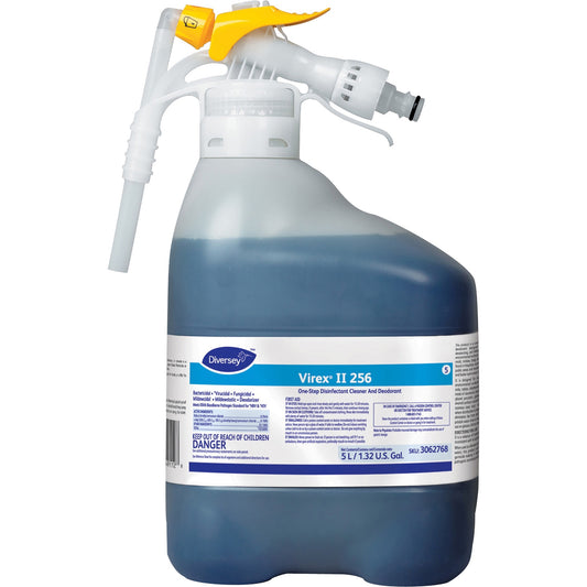 Diversey Virex II 1-Step Disinfectant Cleaner - Ready-To-Use/Concentrate - 16.9 fl oz (0.5 quart) - Minty Scent - 1 Cart