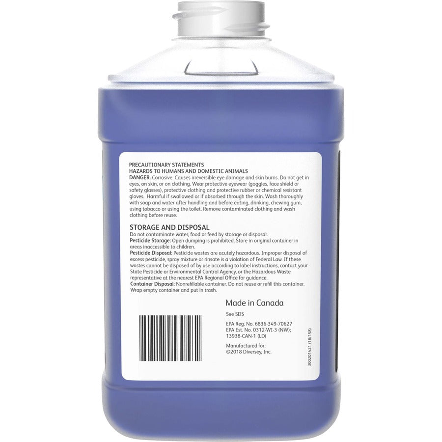 Diversey Virex Plus Disinfectant Cleaner - Concentrate - 84.5 fl oz (2.6 quart) - Surfactant Scent - 2 / Carton