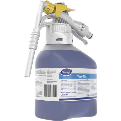 Diversey Virex Plus Disinfectant Cleaner - Ready-To-Use/Concentrate - 50.7 fl oz (1.6 quart) - Surfactant Scent - 2 / Ca