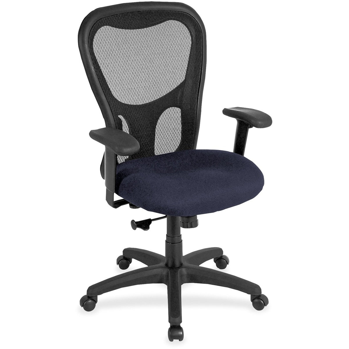 Eurotech Apollo Synchro High Back Chair - Ocean Seat Color - Fabric Seat Material - Black Back Color - Black Frame Color