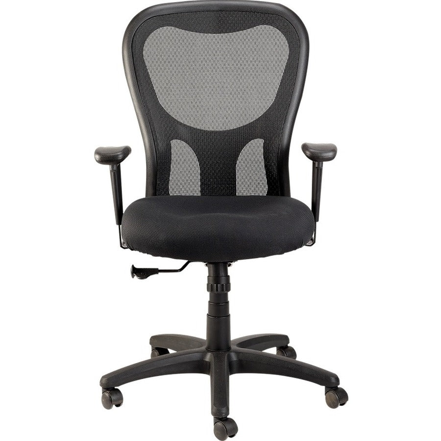 Eurotech Apollo Synchro High Back Chair - Java Seat Color - Fabric Seat Material - Black Back Color - Black Frame Color 