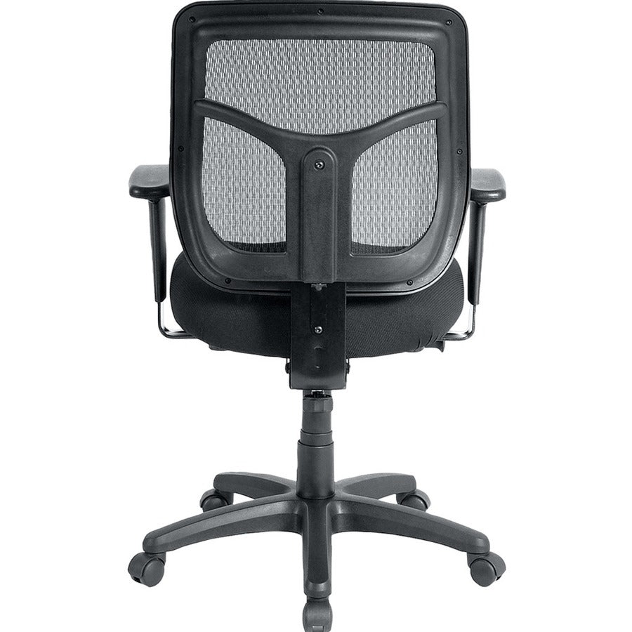 Eurotech Apollo Synchro Mid-Back Chair - Ocean Seat Color - Fabric Seat Material - Black Back Color - Mesh Back Material