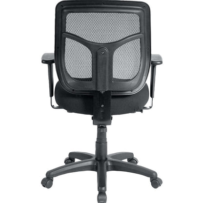 Eurotech Apollo Synchro Mid-Back Chair - Ocean Seat Color - Fabric Seat Material - Black Back Color - Mesh Back Material