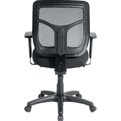 Eurotech Apollo Synchro Mid-Back Chair - Butterscotch Seat Color - Fabric Seat Material - Black Back Color - Fabric Back