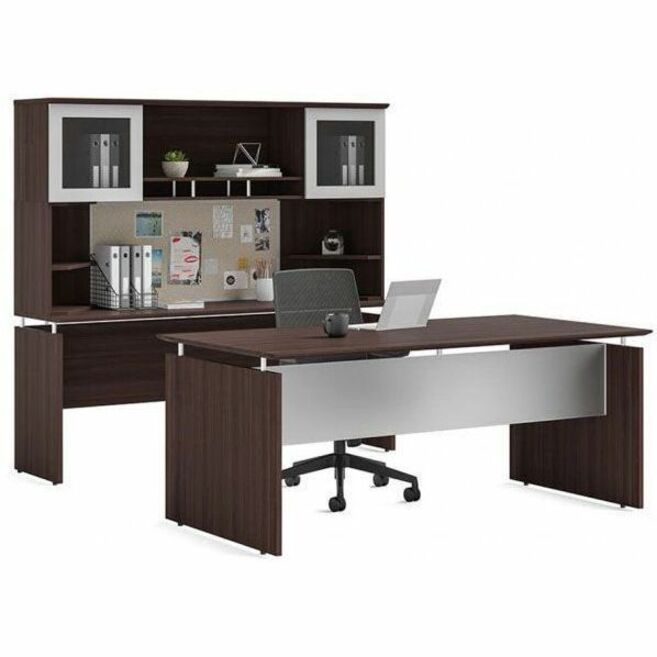 Safco Medina Deluxe Task Chair - 5-star Base - Black - Armrest - 1 Each