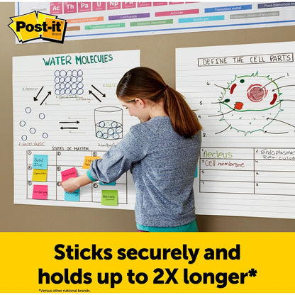 Post-it® Easel Pad - 30 Sheets - Ruled Front Ruling x 25" Width x 30" Length - 6 / Carton