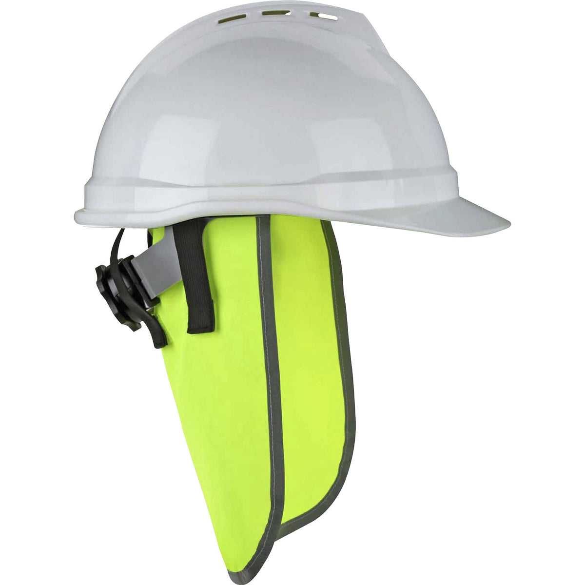 Ergodyne 8006 Hi-Vis Neck Shade - 1" Height x 14.5" Width - Lime - Polyester, Fabric - 6 / Carton